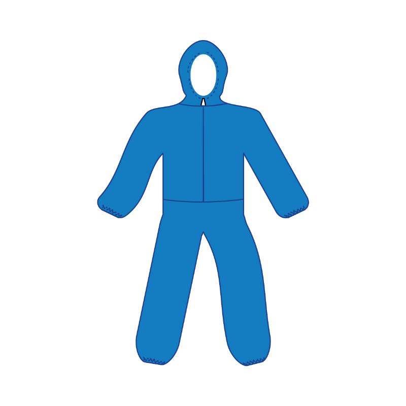 Комбінезон медичний Taipan-Pharm стерильний Ламін.спанбонд-45 г/м2, р-р L